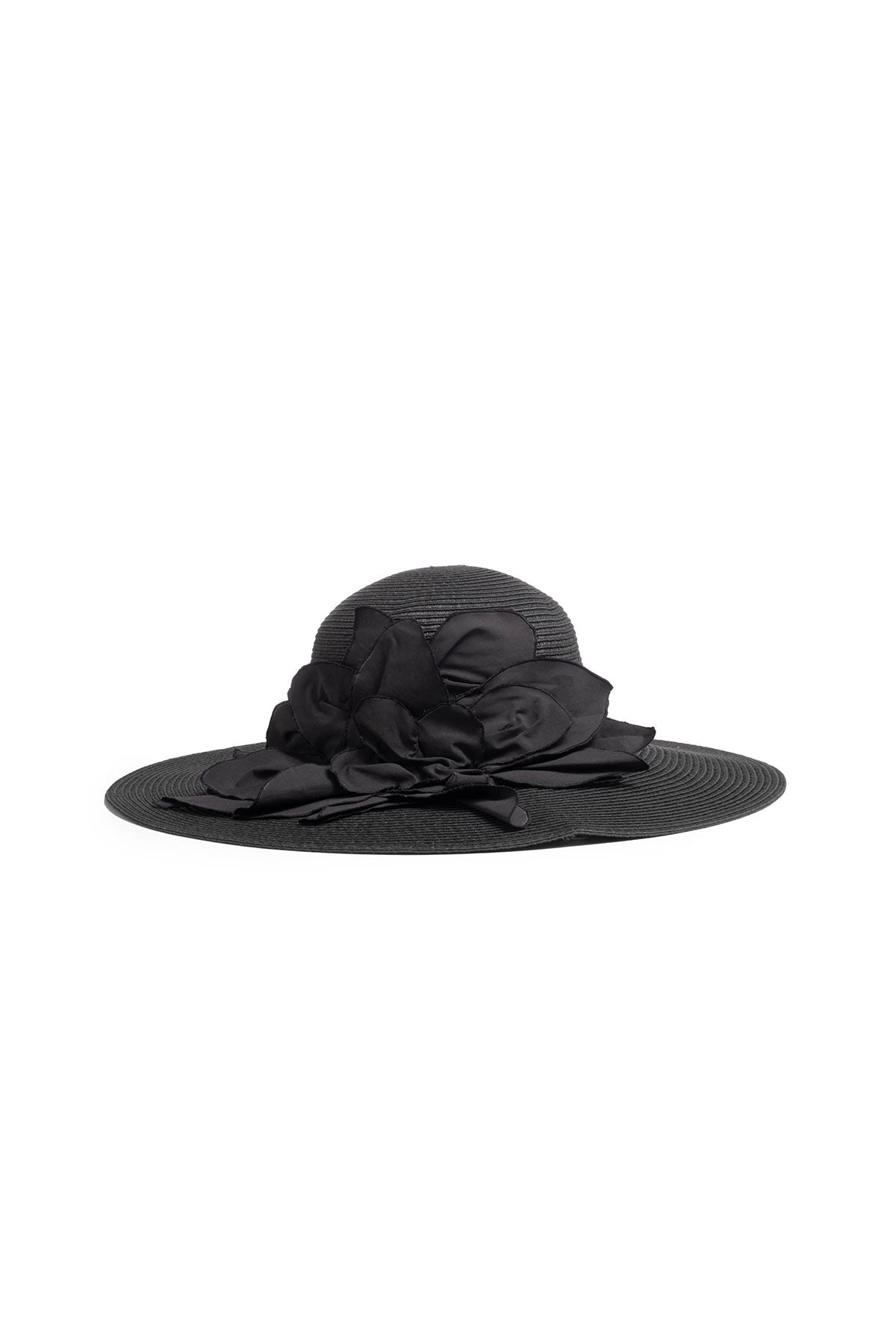 Techno Poplin Cut-Out 3D Applique Straw Hat