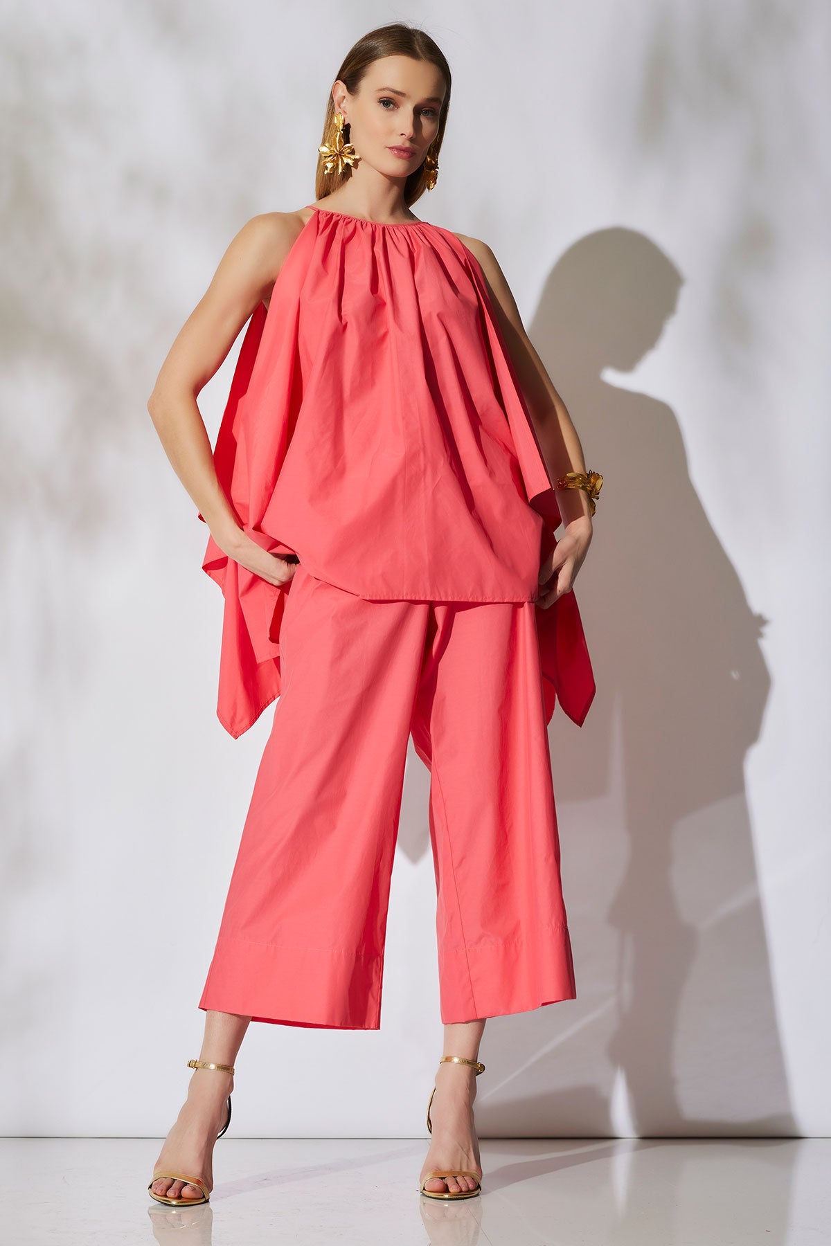 Techno Poplin Cropped Pants