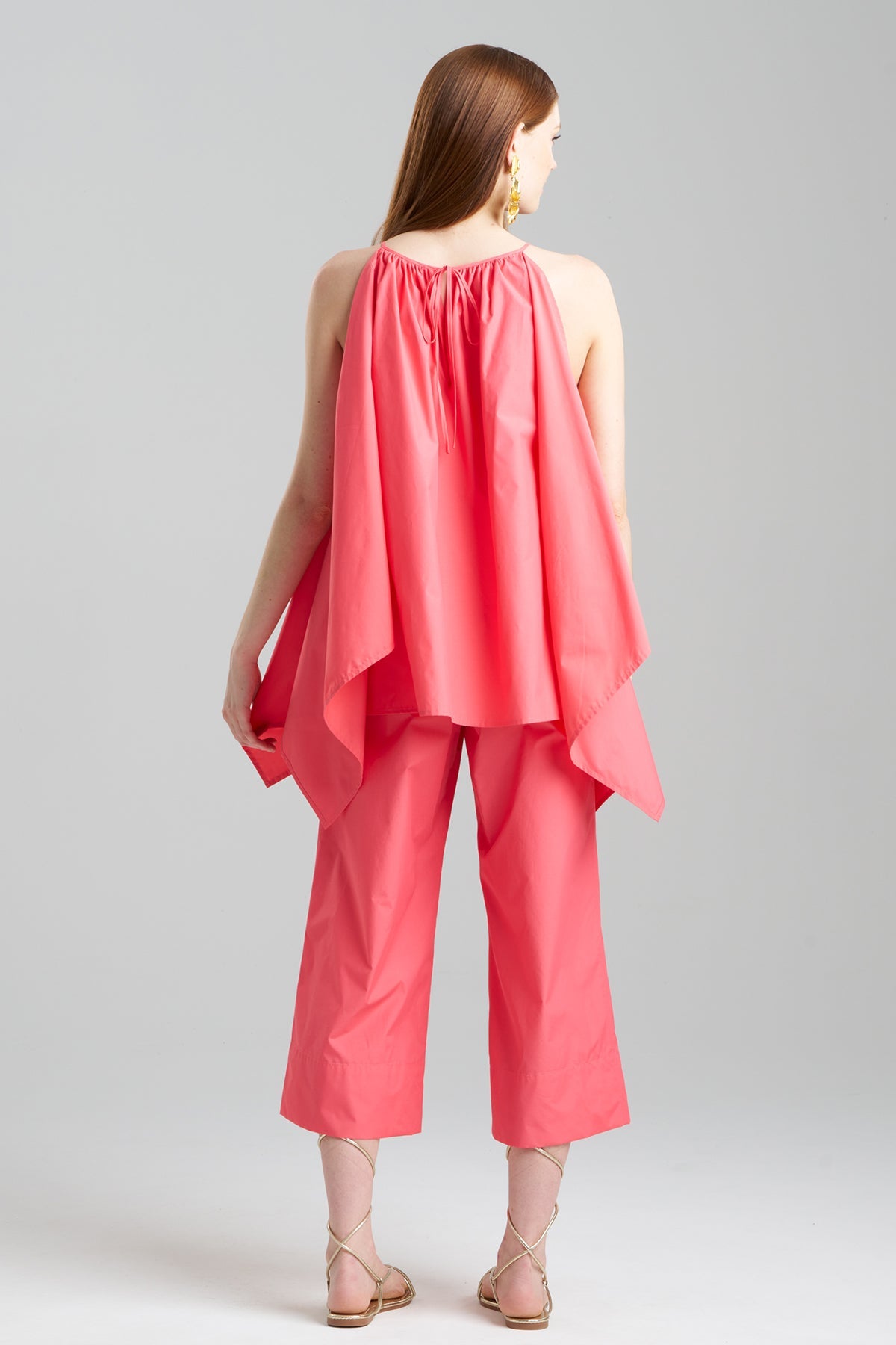 Techno Poplin Handkerchief Top