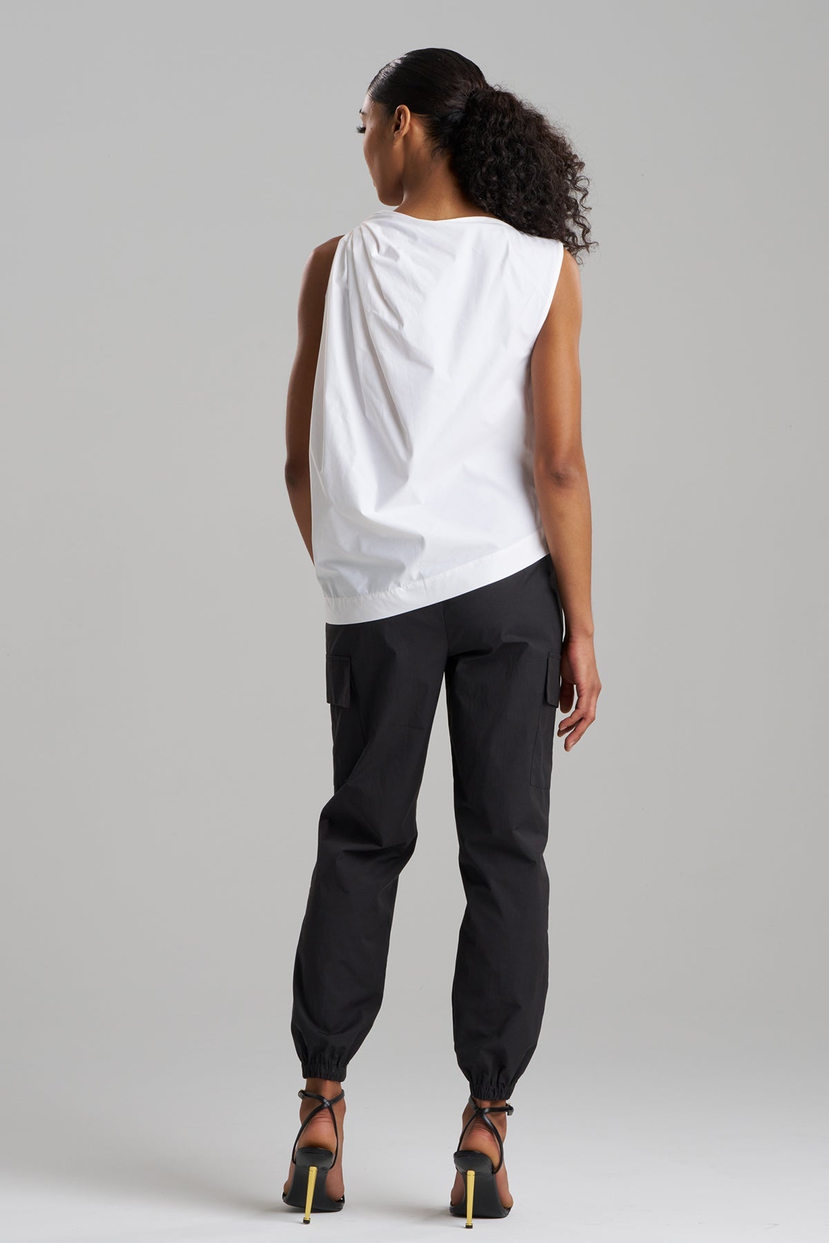 Techno Poplin Origami Top