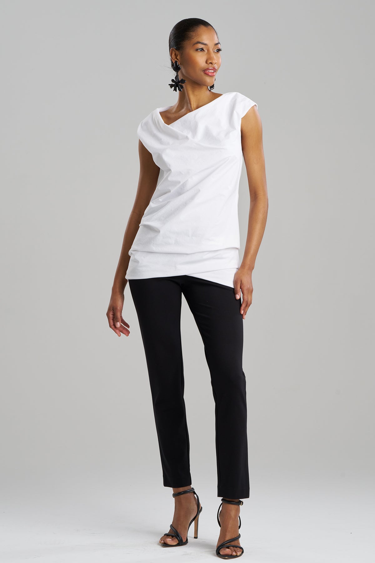 Techno Poplin Origami Tunic