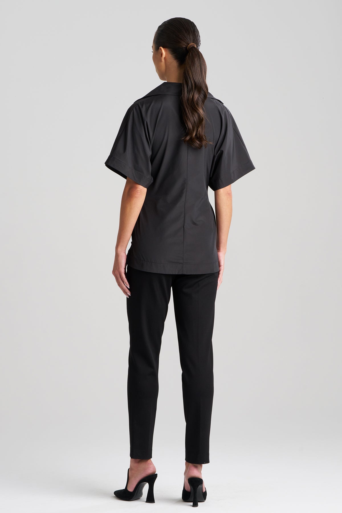 Techno Poplin Wrap Top