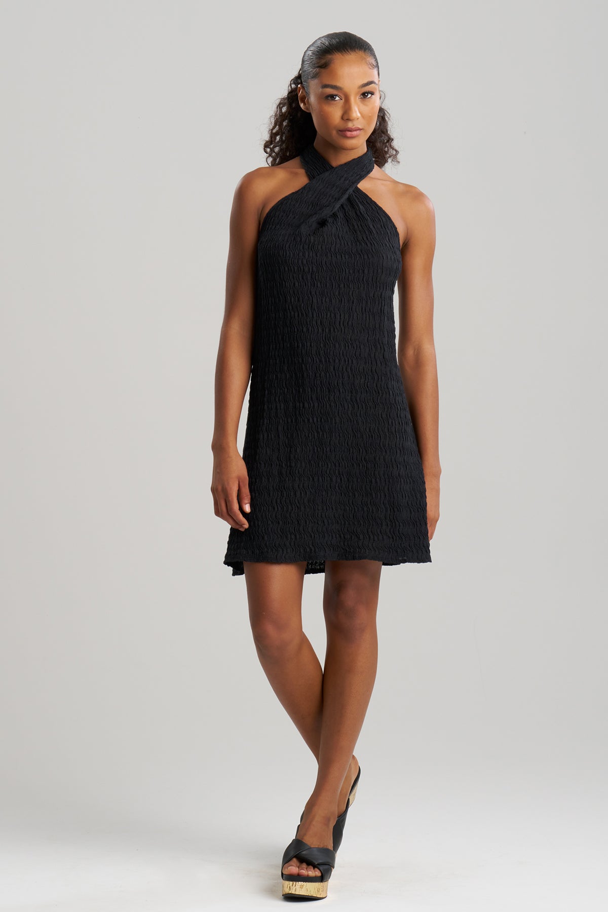 Waves Mini Halter Dress