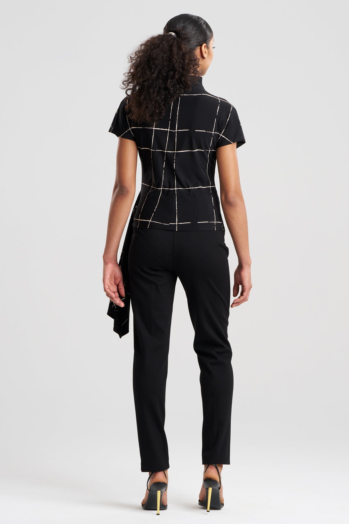 Zia Crepe Knit Cascade Top
