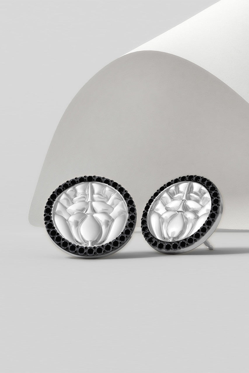 Kamon 14k Diamond Stud Earrings