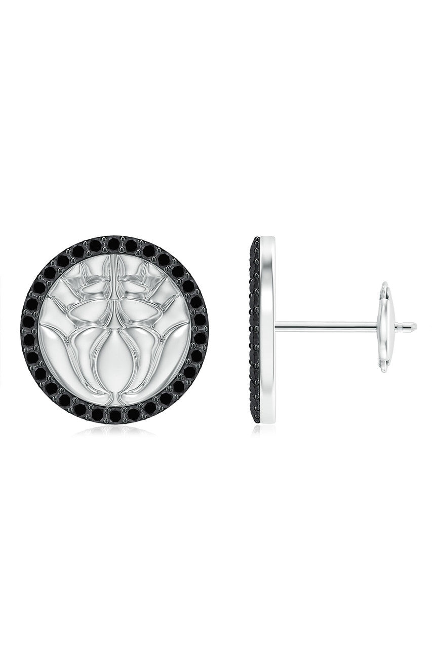 Kamon 14k Diamond Stud Earrings