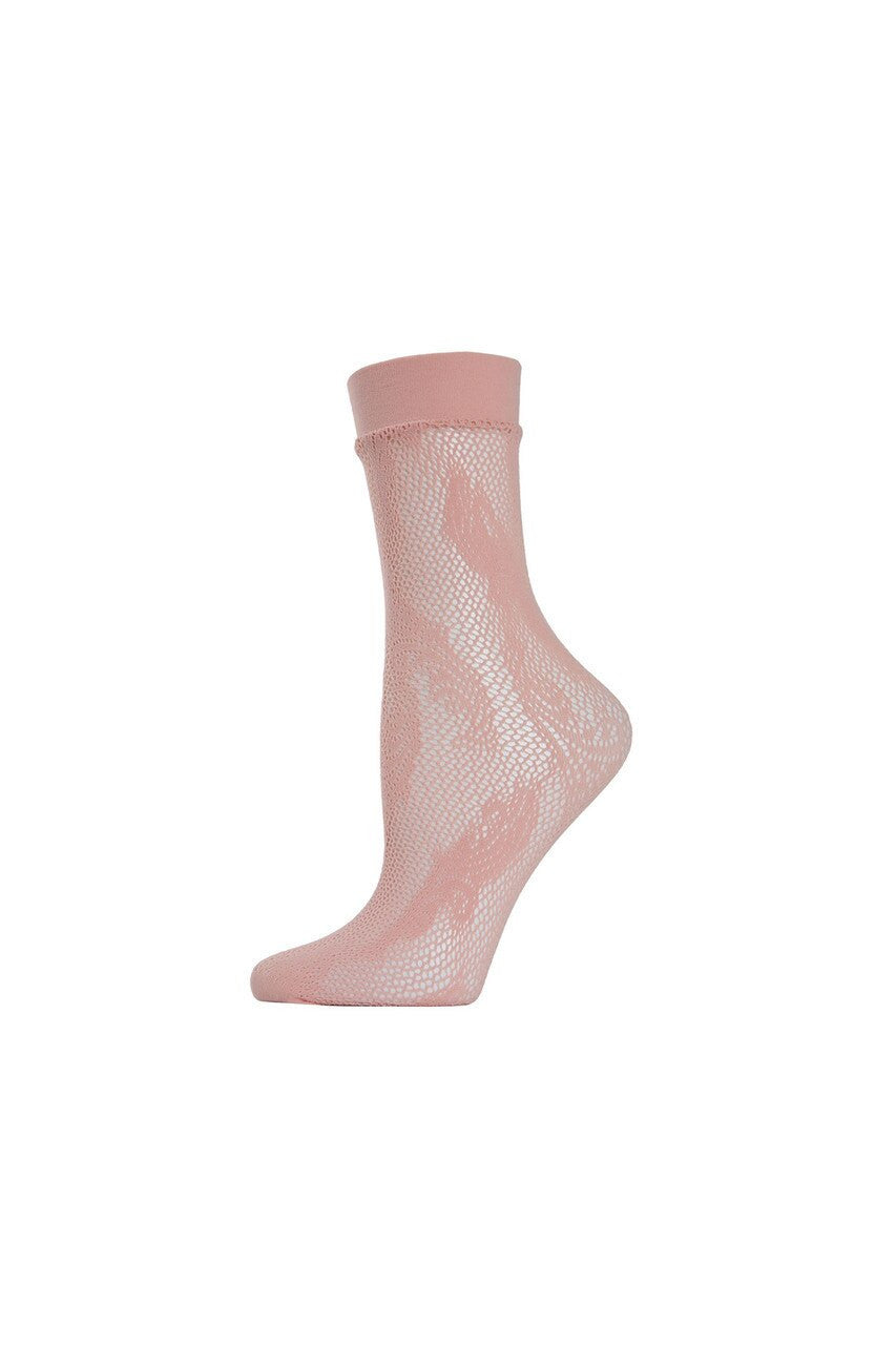 Plume Net Crew Socks