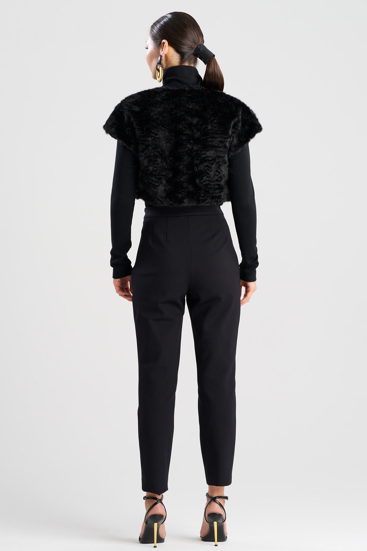 Astrakhan Faux Fur Bolero