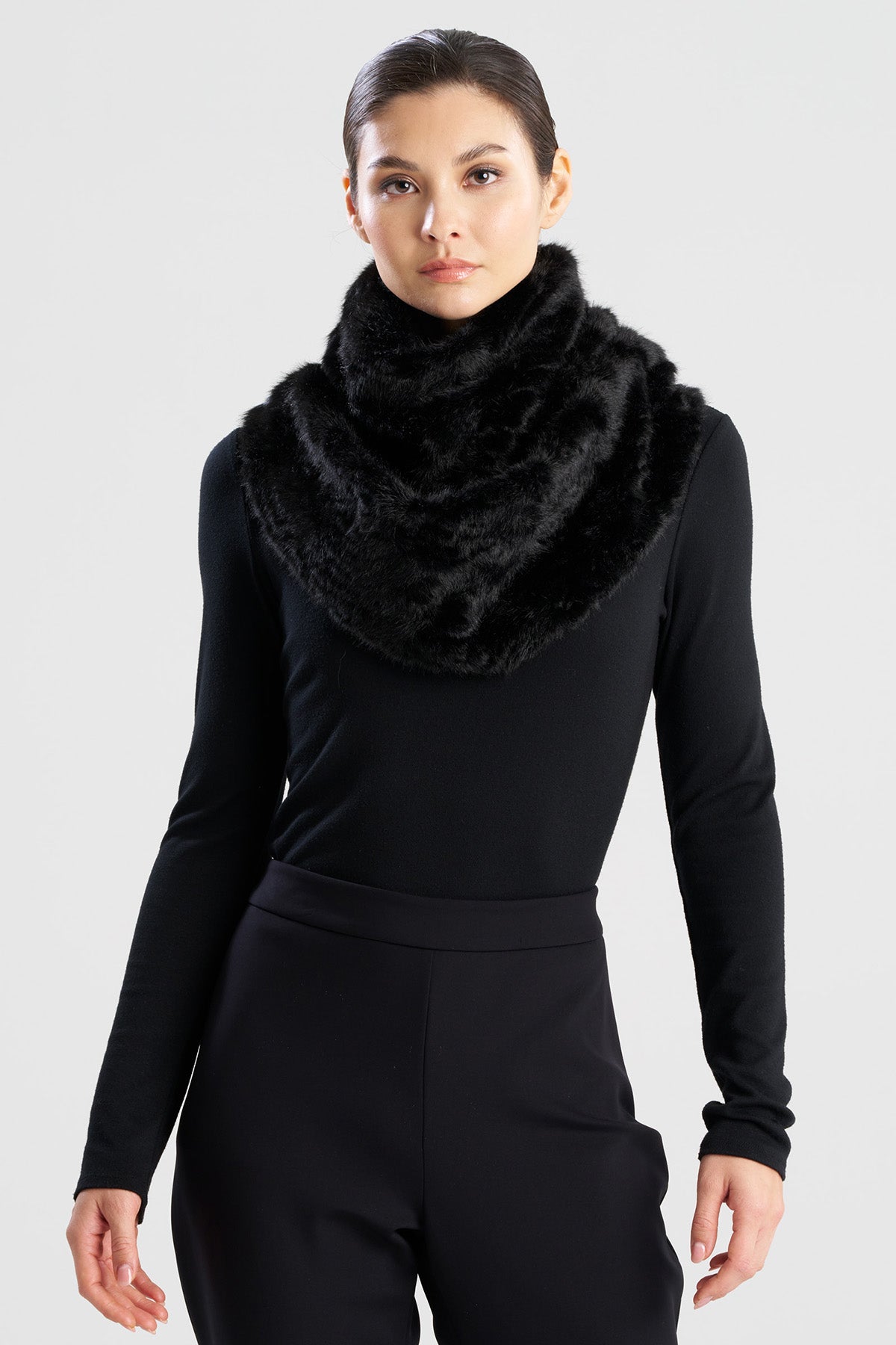 Astrakhan Faux Fur Snood