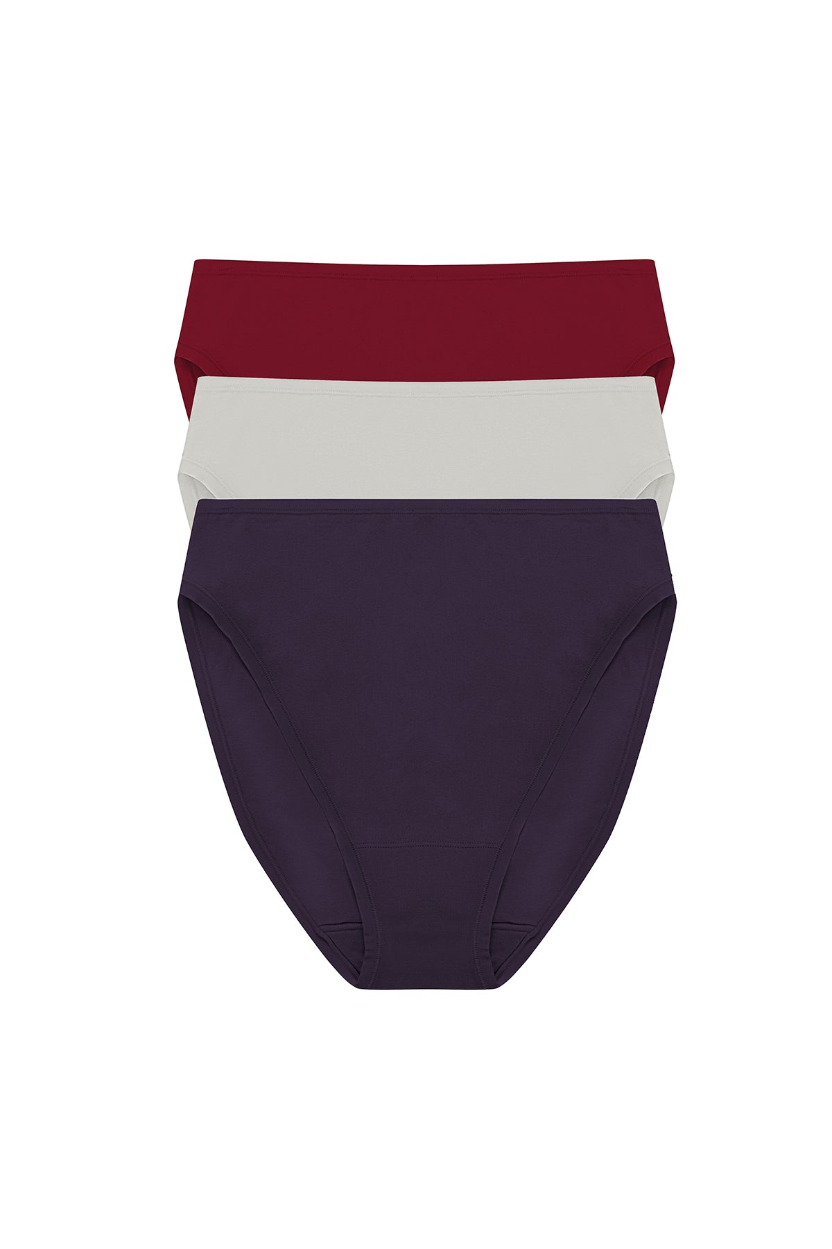 Bliss Bare Cotton High Cut Brief 3-Pack