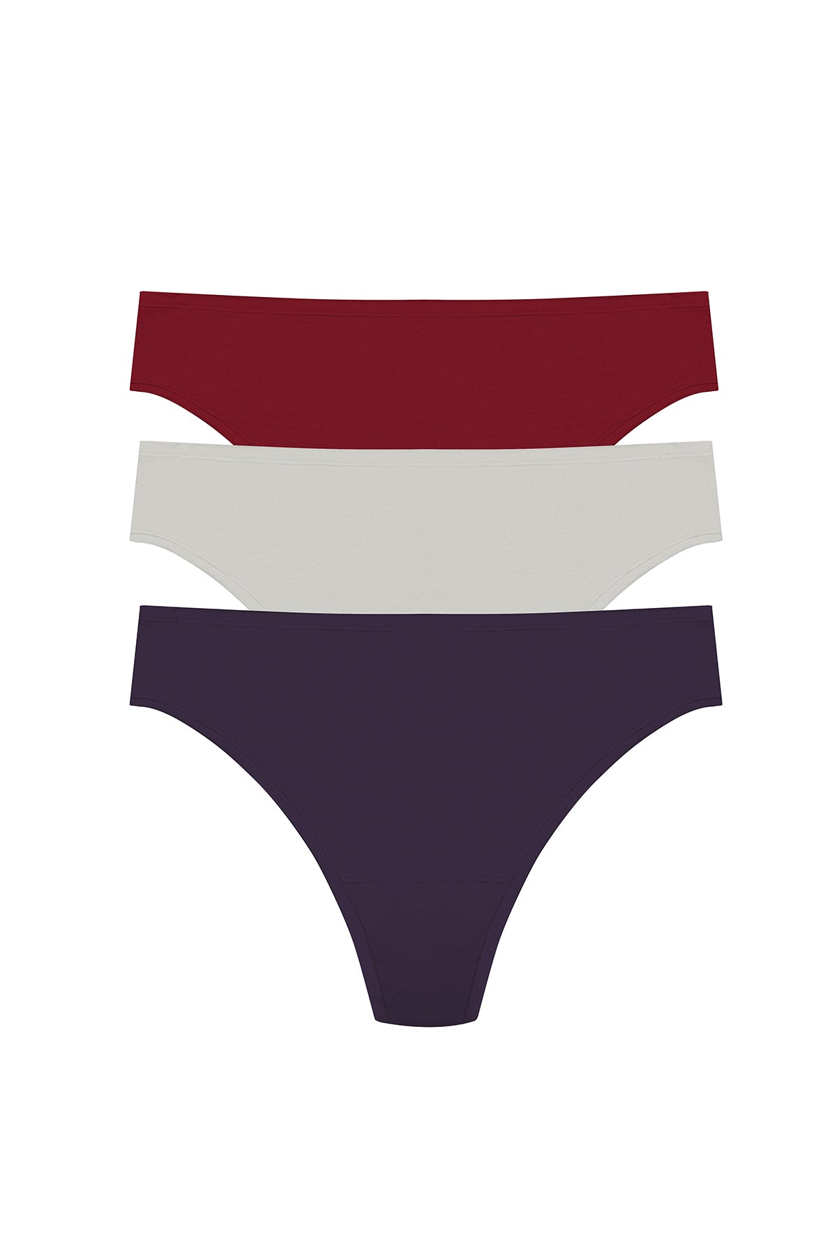 Bliss Bare Cotton Thong 3-Pack