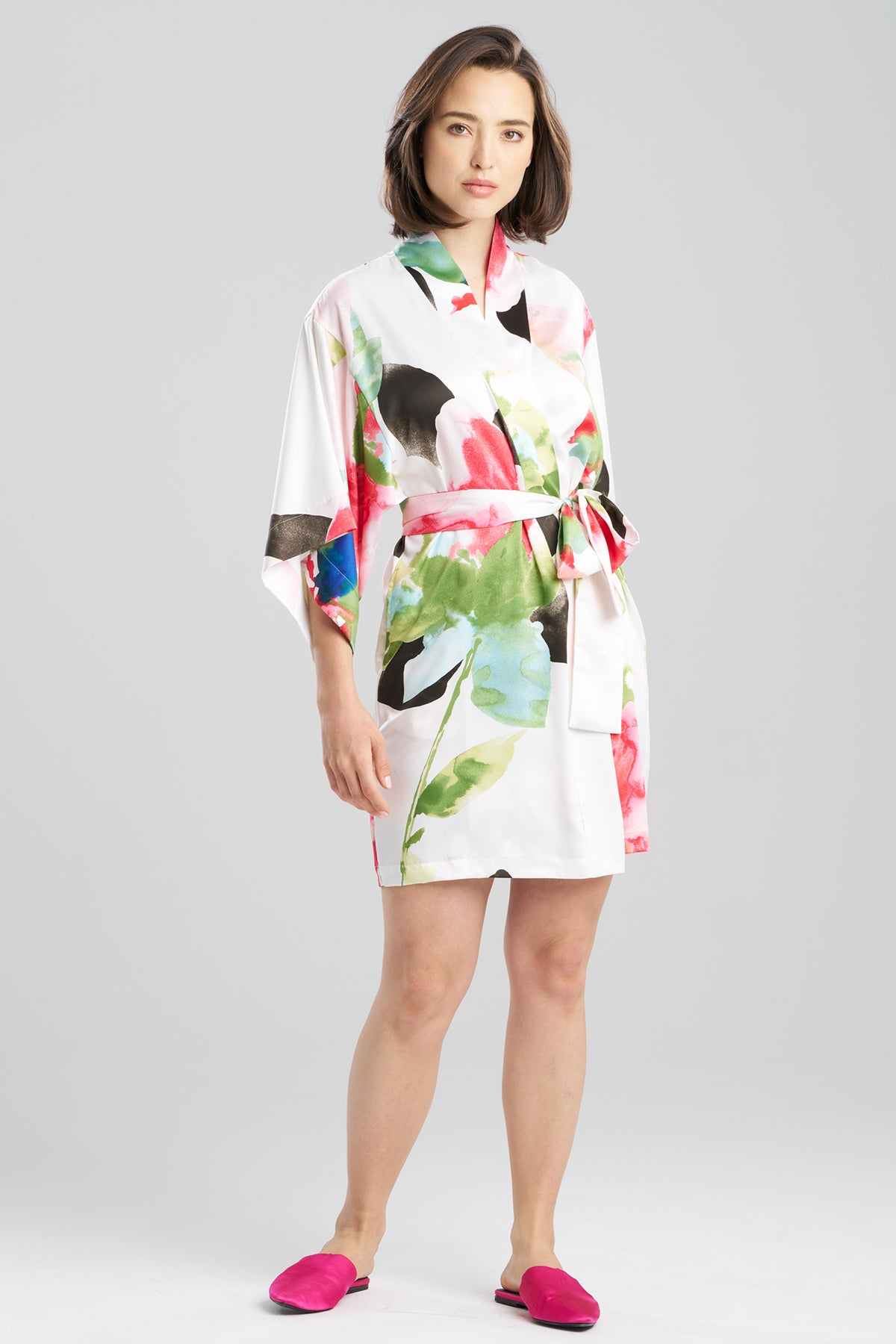 Calypso Printed Charmeuse Wrap