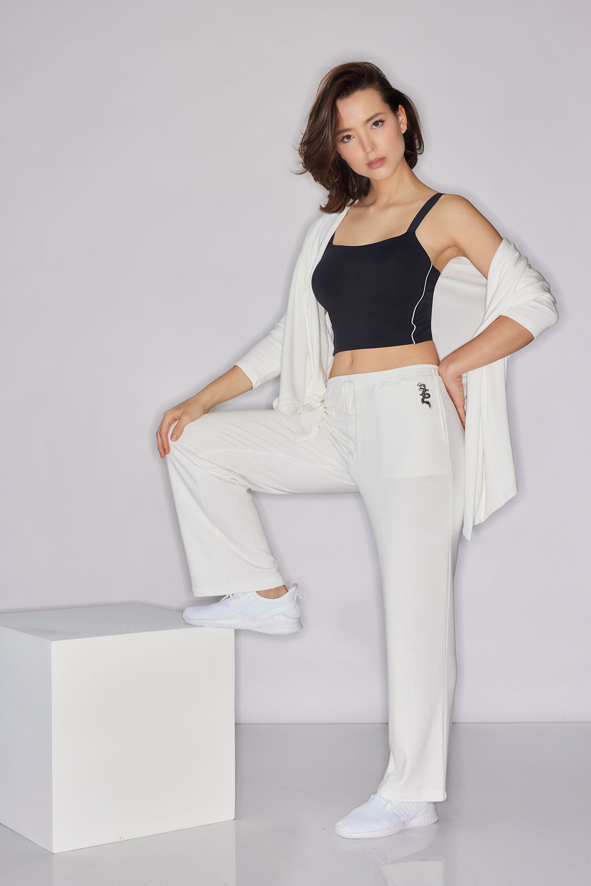 Cocoon Brushed French Terry Straight Leg Pants