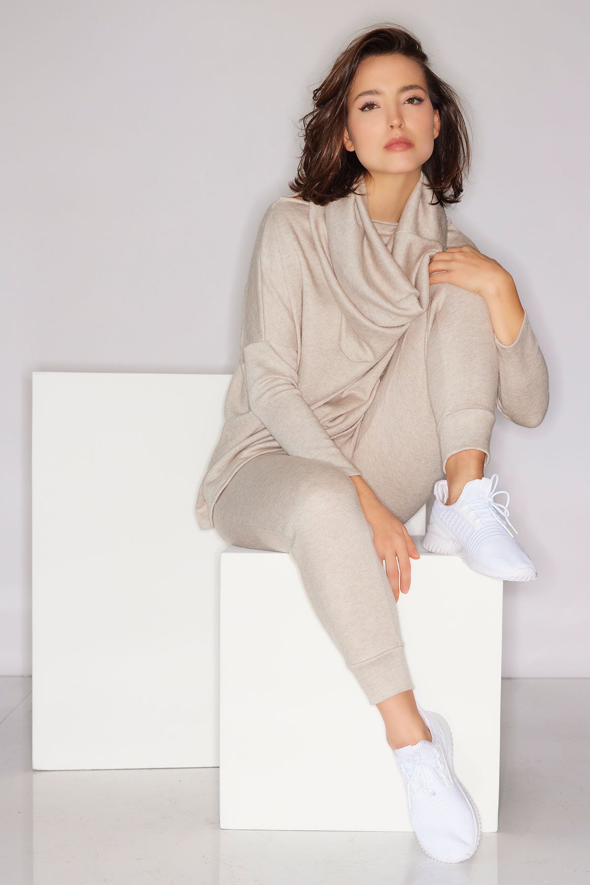 Himalaya Sweater Knit Wedge Top