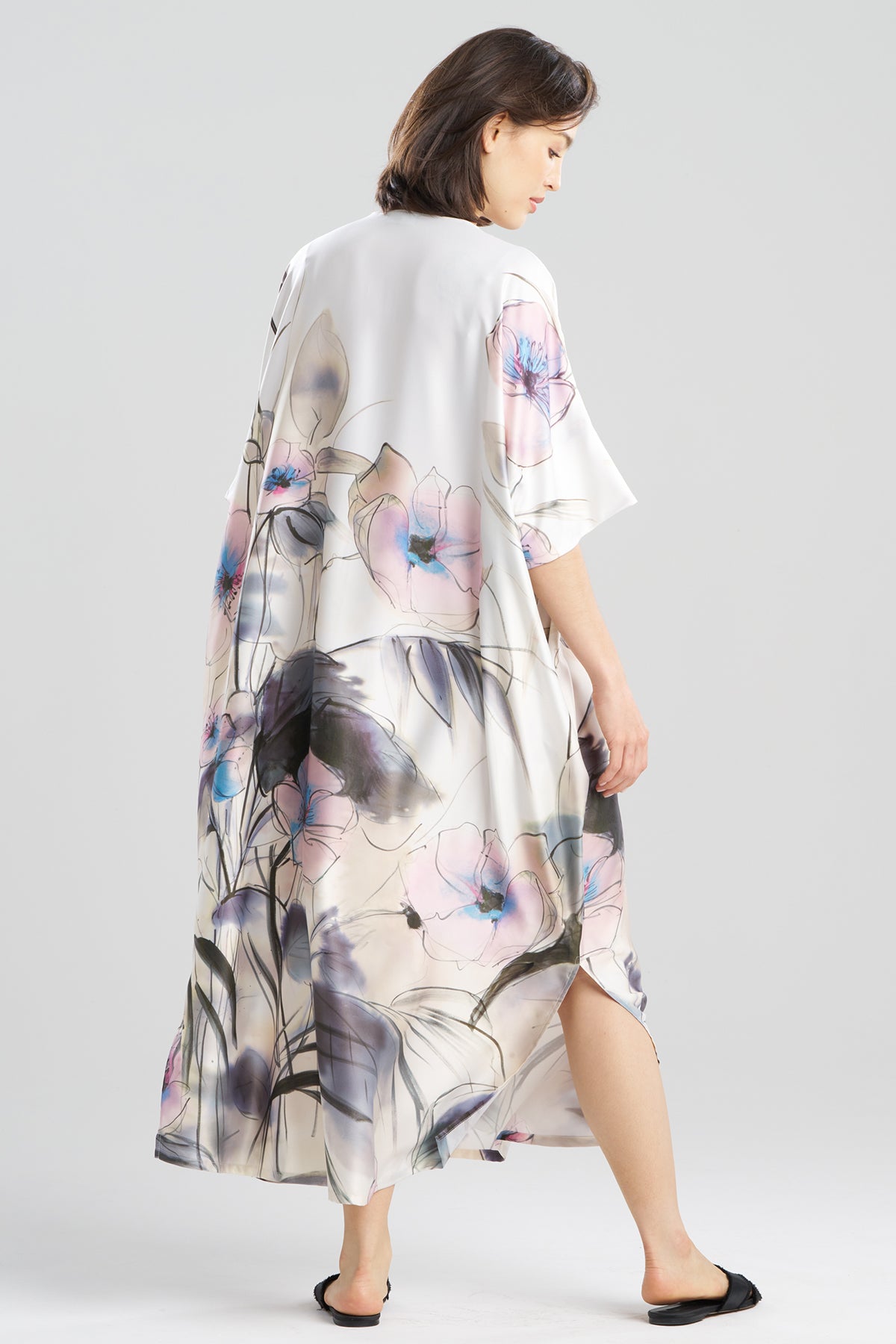 Hiyaku Printed Charmeuse Caftan