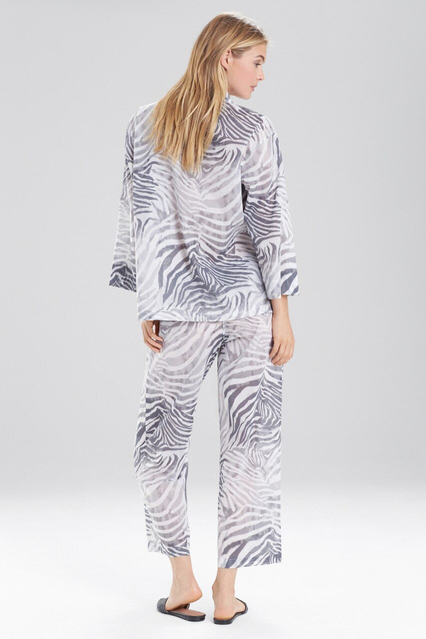 Printed Cotton Voile PJ - grey