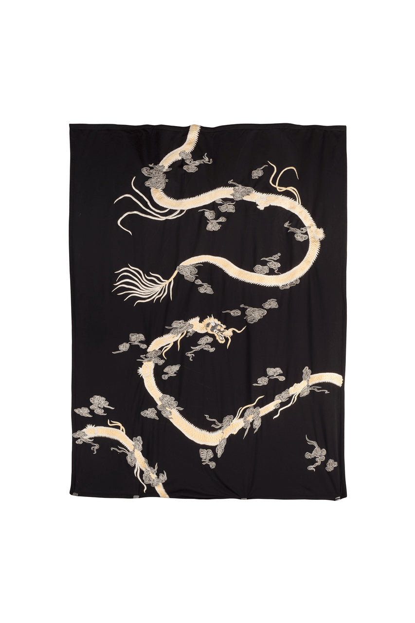 Cocoon Dragon Embroidered Throw