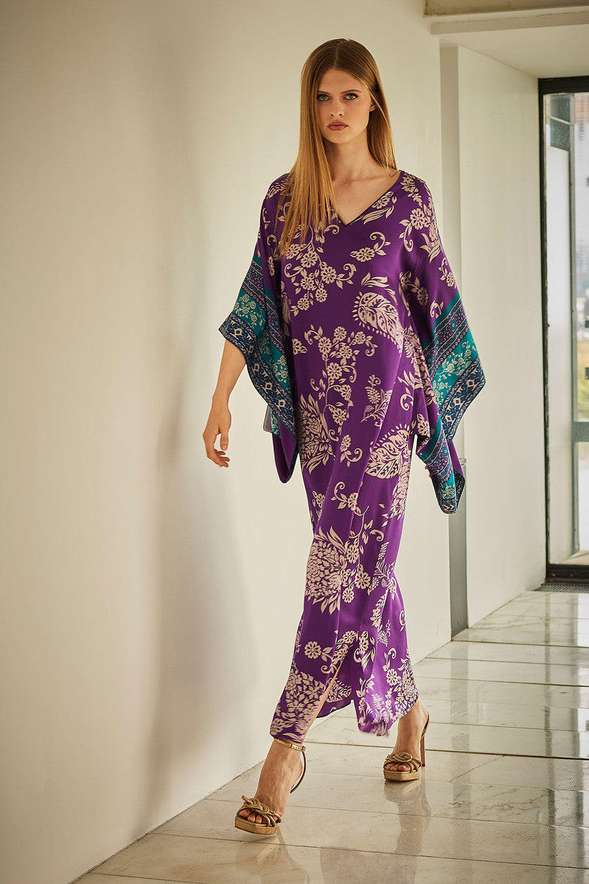 Ysobel Drop Sleeve Silk Caftan