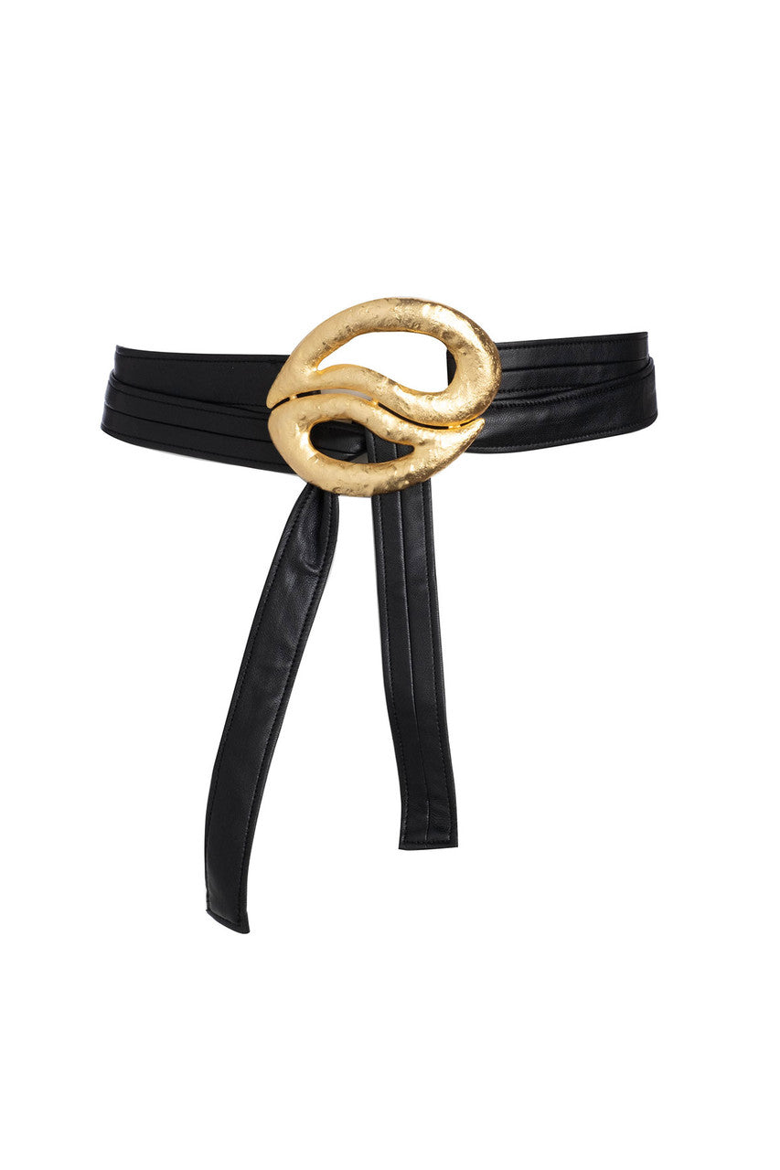 Gold Plated Brass Teardrop Pendant Belt