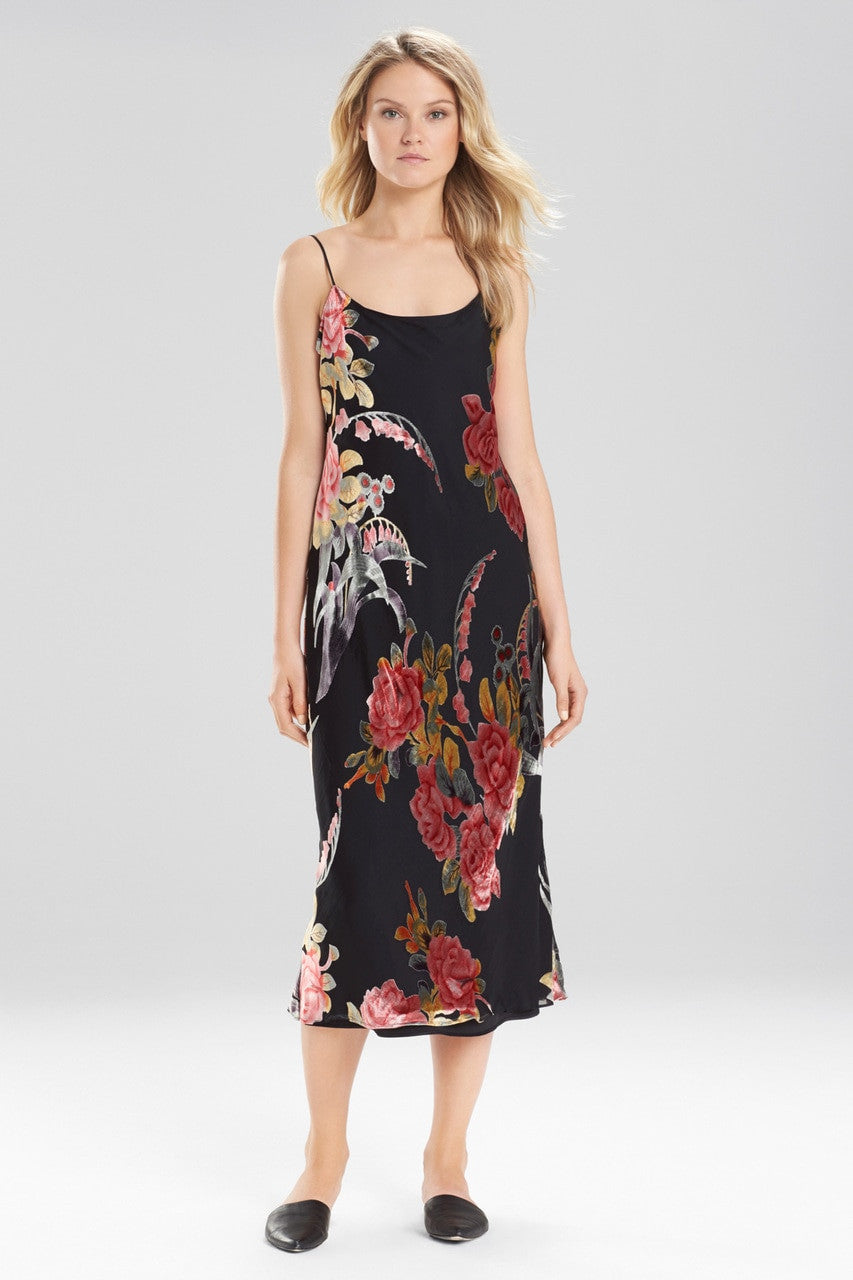 Velvet Burnout Gown - multi