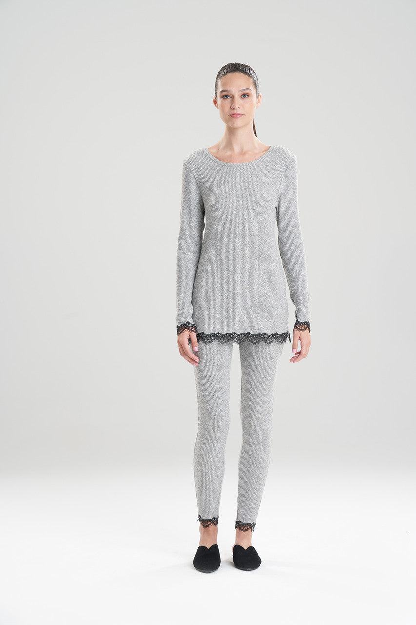 Luxe Ulla Top - heather grey