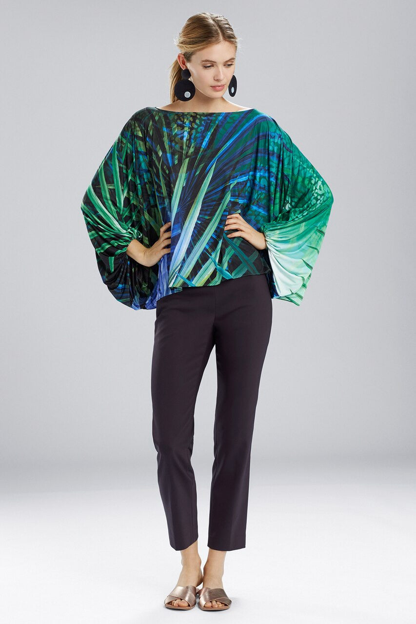 Palm Poet Sleeve Top - multi