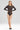 All Over Feathers Bodysuit - Black