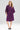 Feathers Satin Solid Wrap - purple
