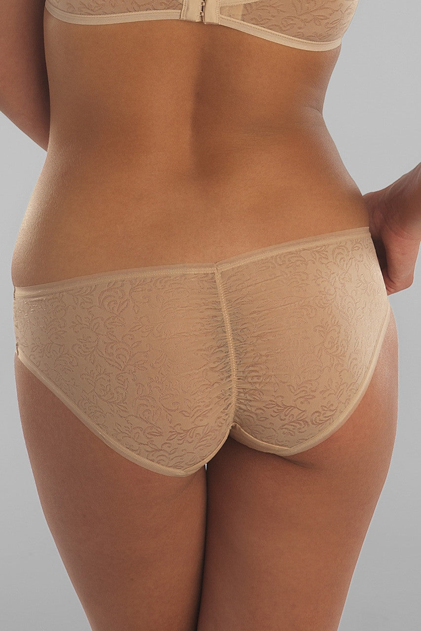 Sheer Jacquard Bikini - deep iris