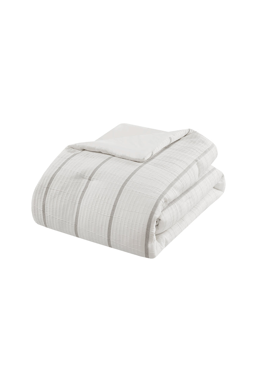 Naru 4 Piece Jacquard Stripe Comforter Mini Set
