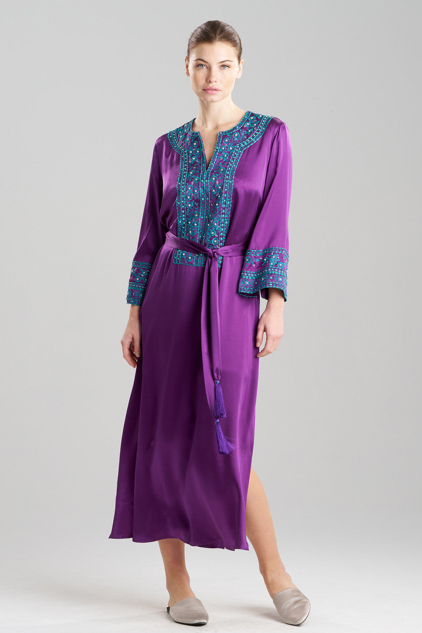 Couture Ysobel Embroidered Silk Caftan
