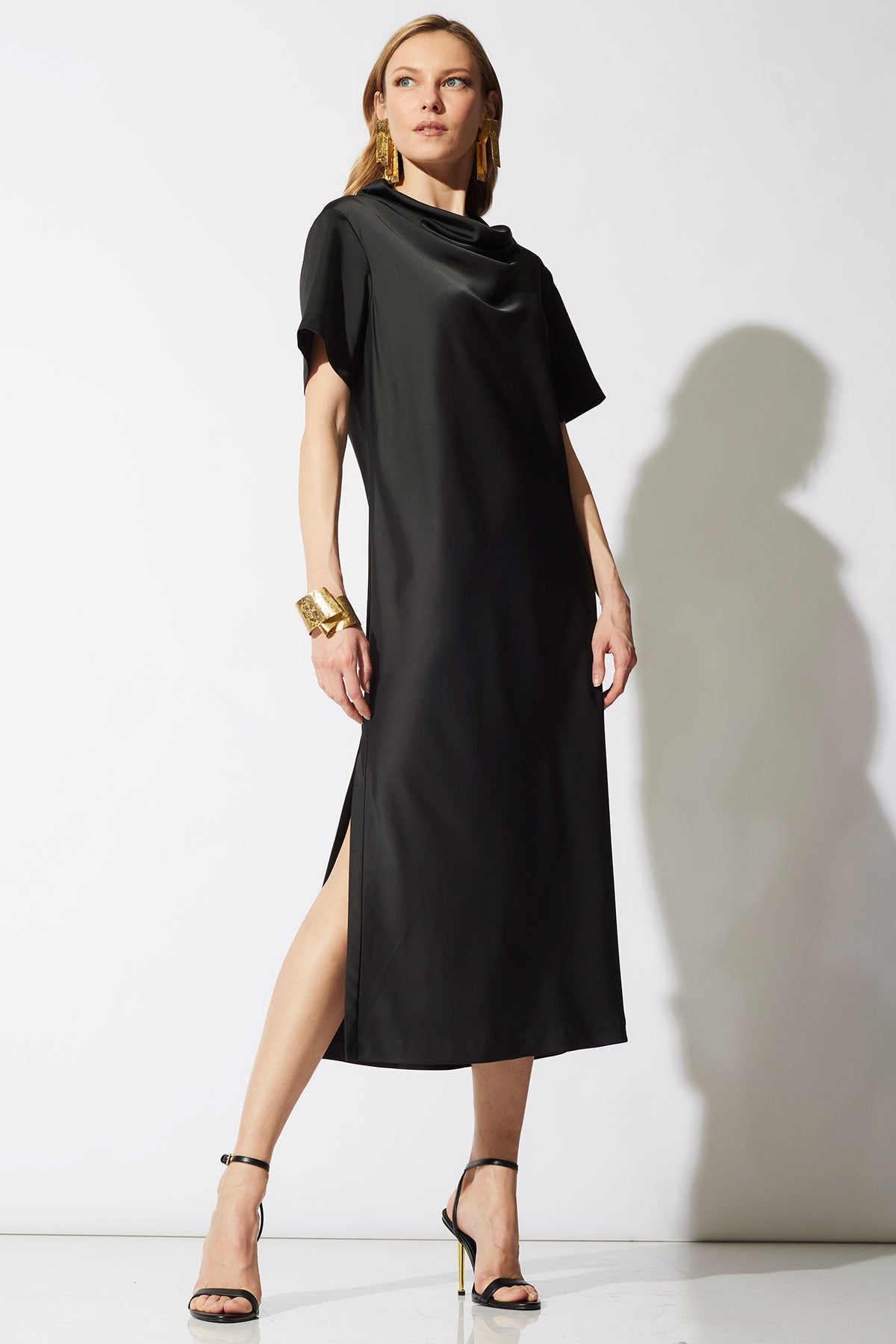 Luxe Charmeuse Column Dress