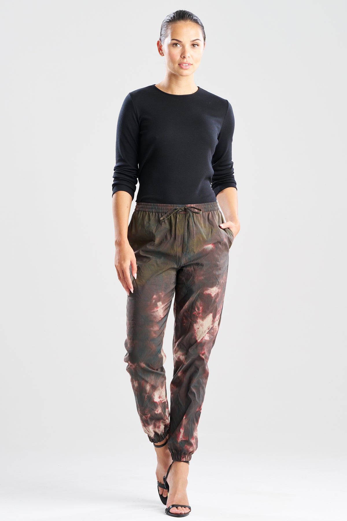 Niji Tie Dye Taffeta Joggers