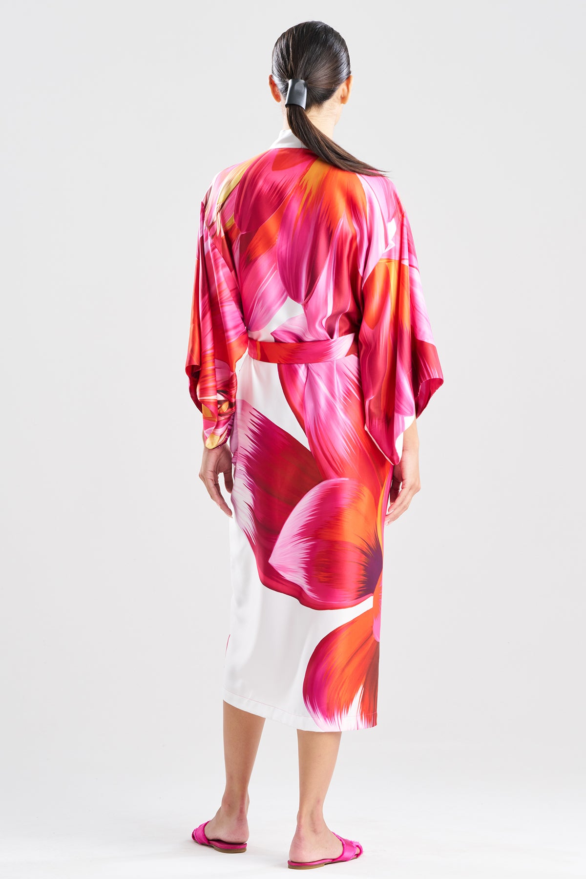 Palau Printed Charmeuse Robe