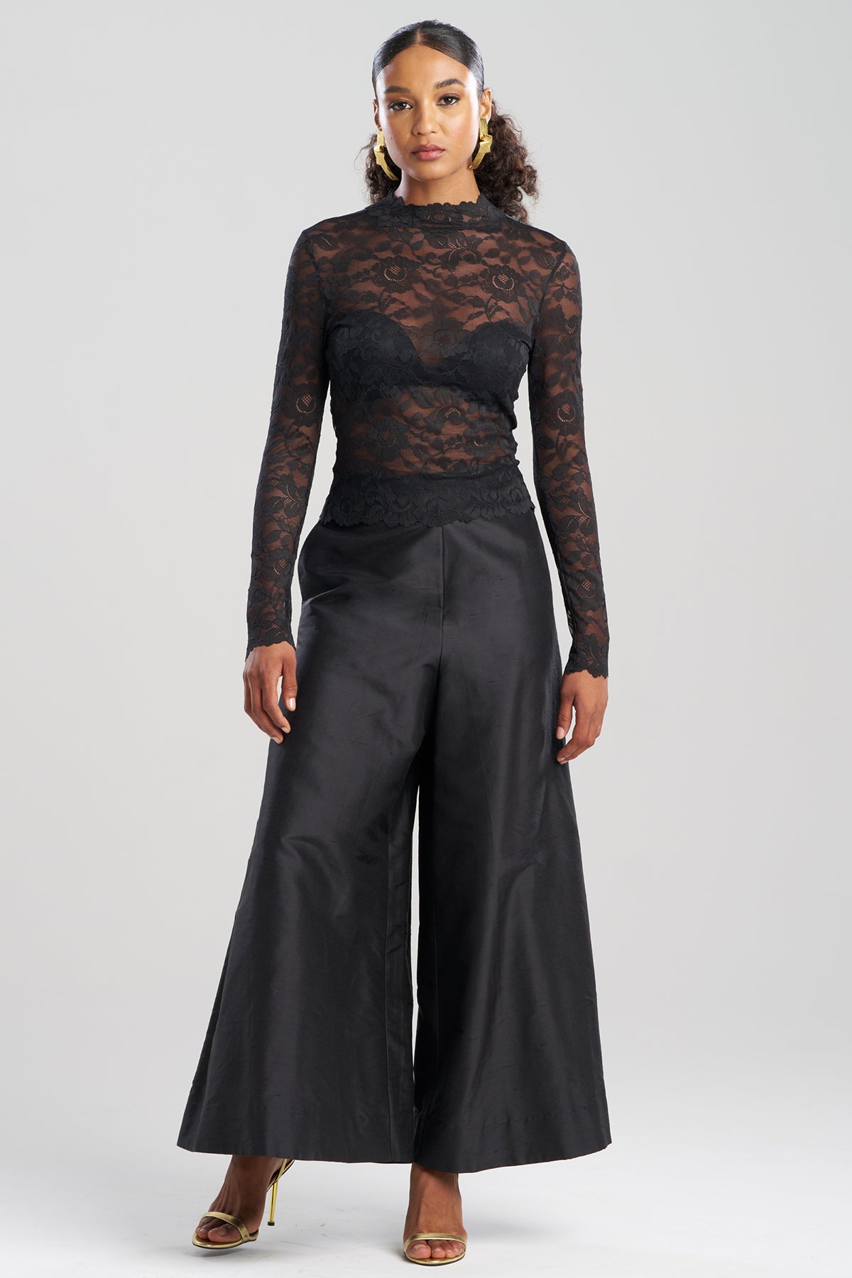 Peony Allover Sheer Lace Top