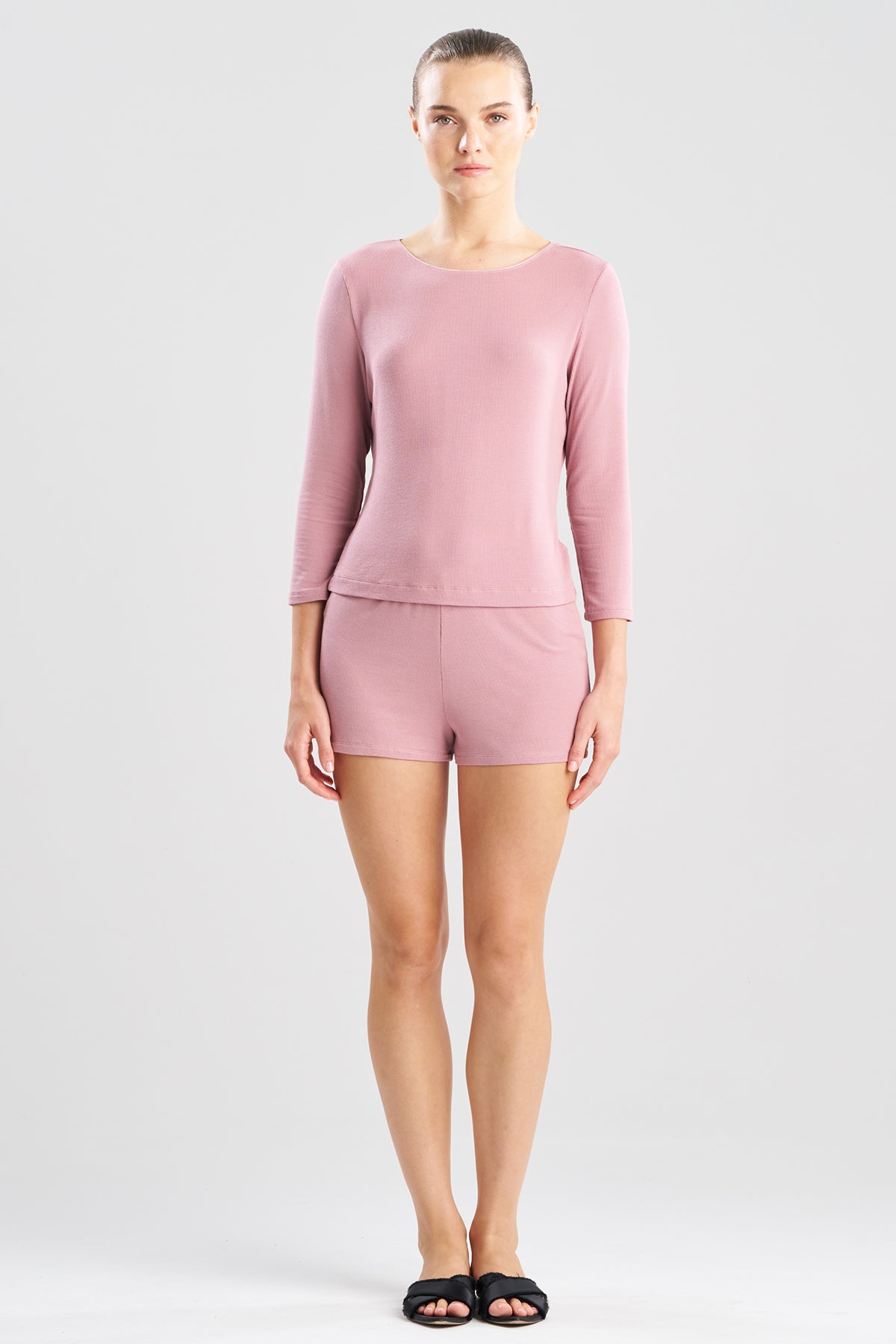 Rib Essentials Long Sleeve Shorts PJ