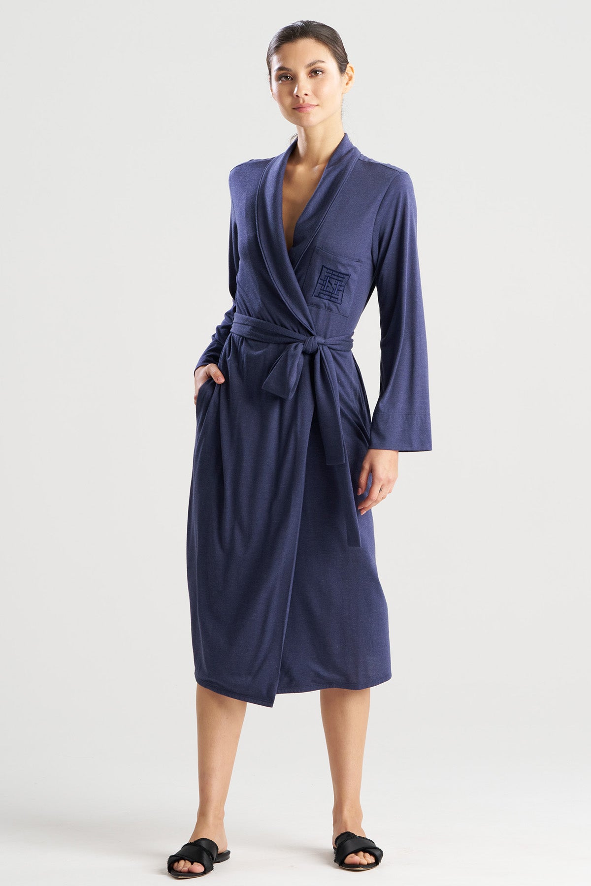 Shangri-La Embroidered TENCEL™ Robe