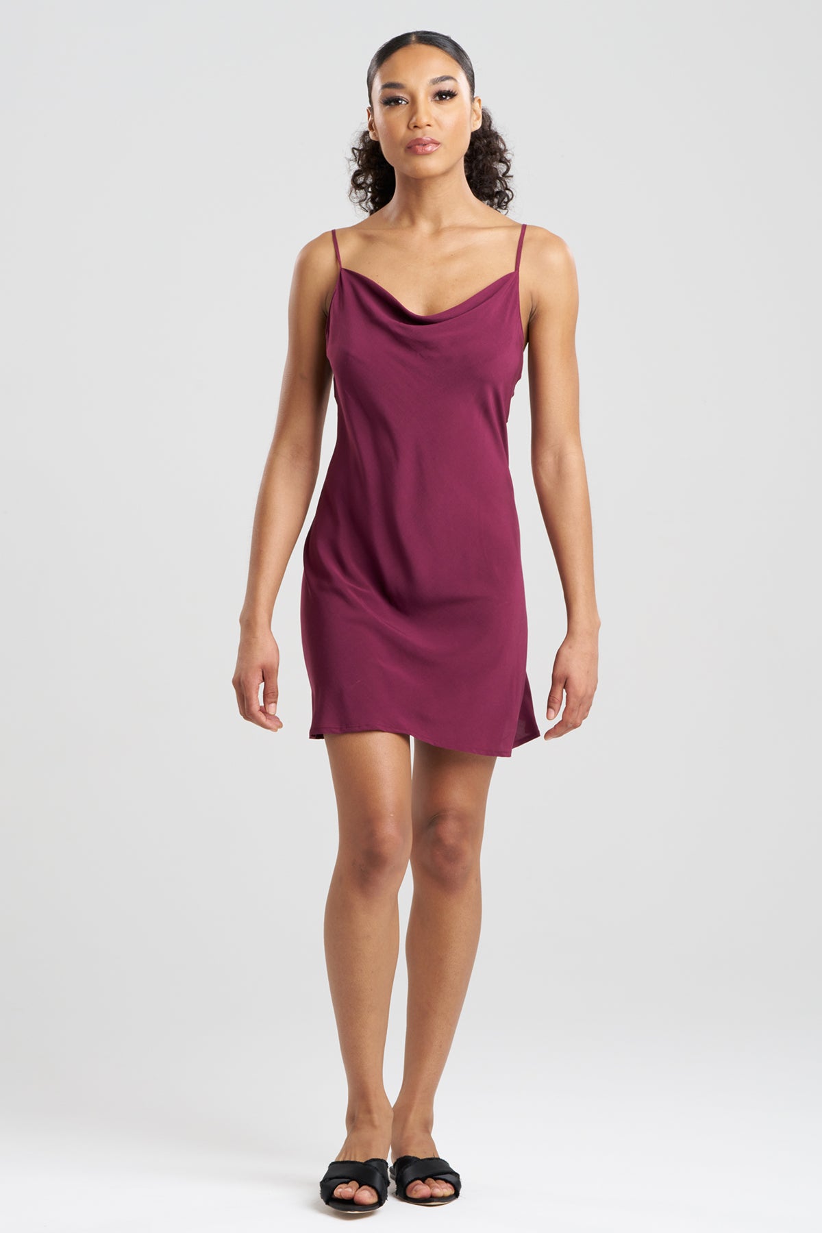 Sleek Silk Modal Cowl Chemise