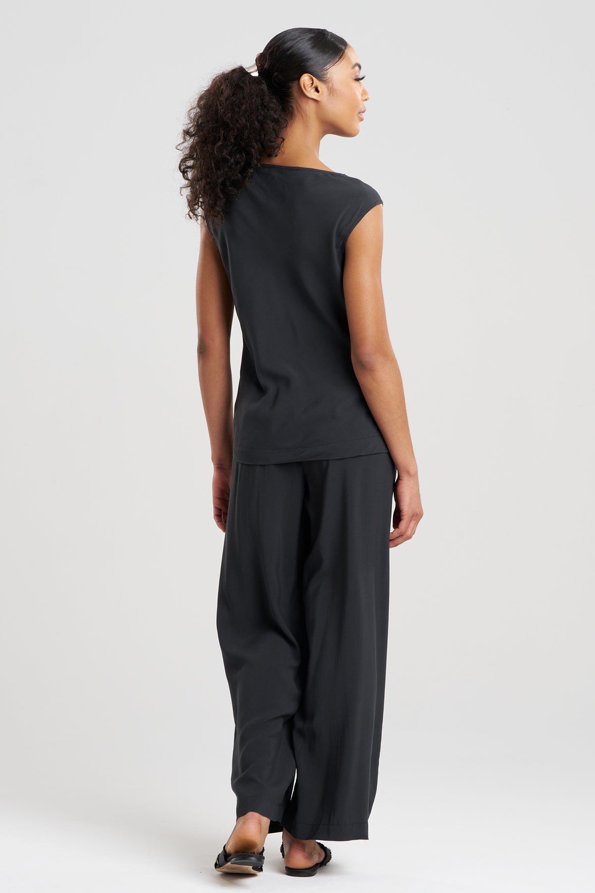Sleek Silk Modal Cowl Top PJ