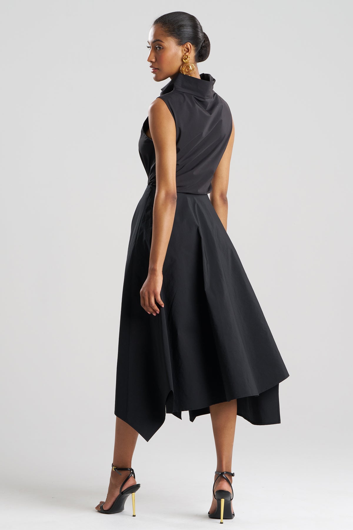 Taffeta Origami Maxi Skirt
