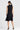 Techno Crepe Fit & Flare Funnel Neck Dress