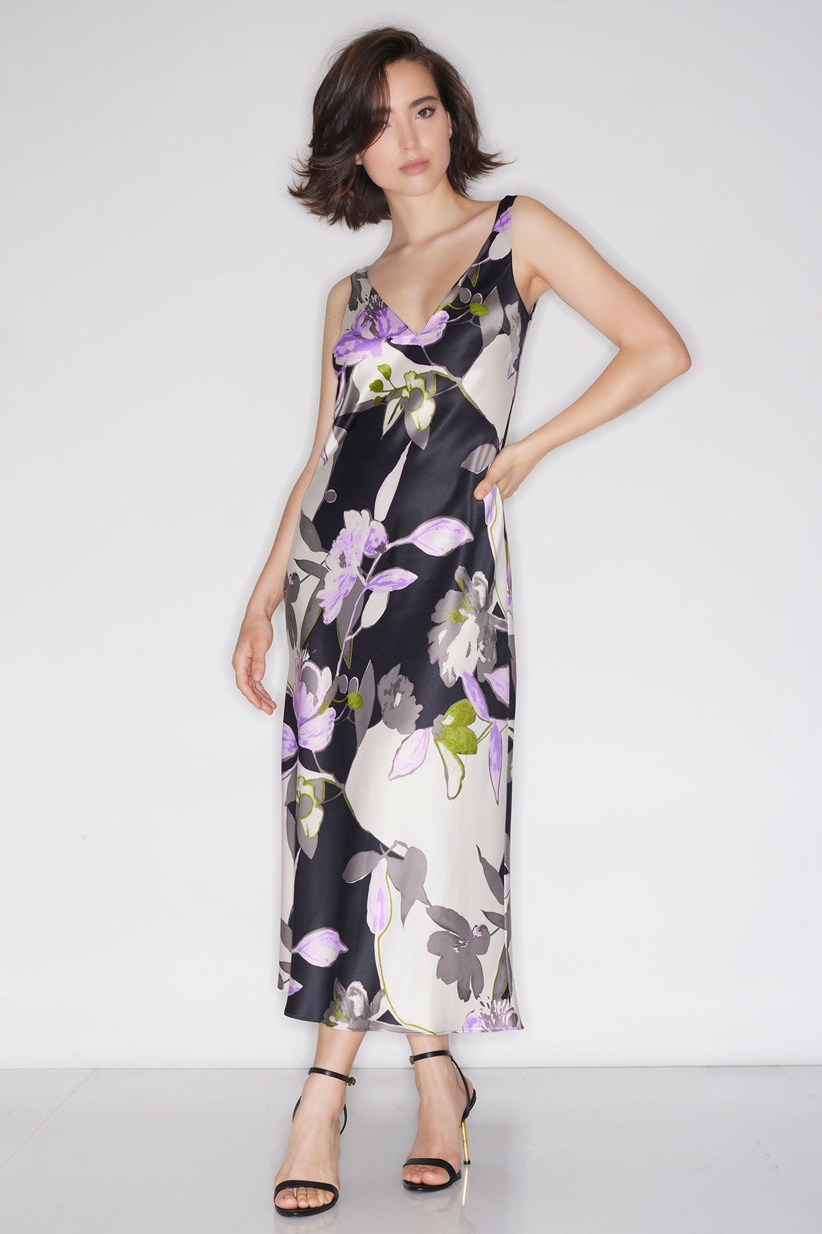 Tsubaki Satin Tank Slip Dress