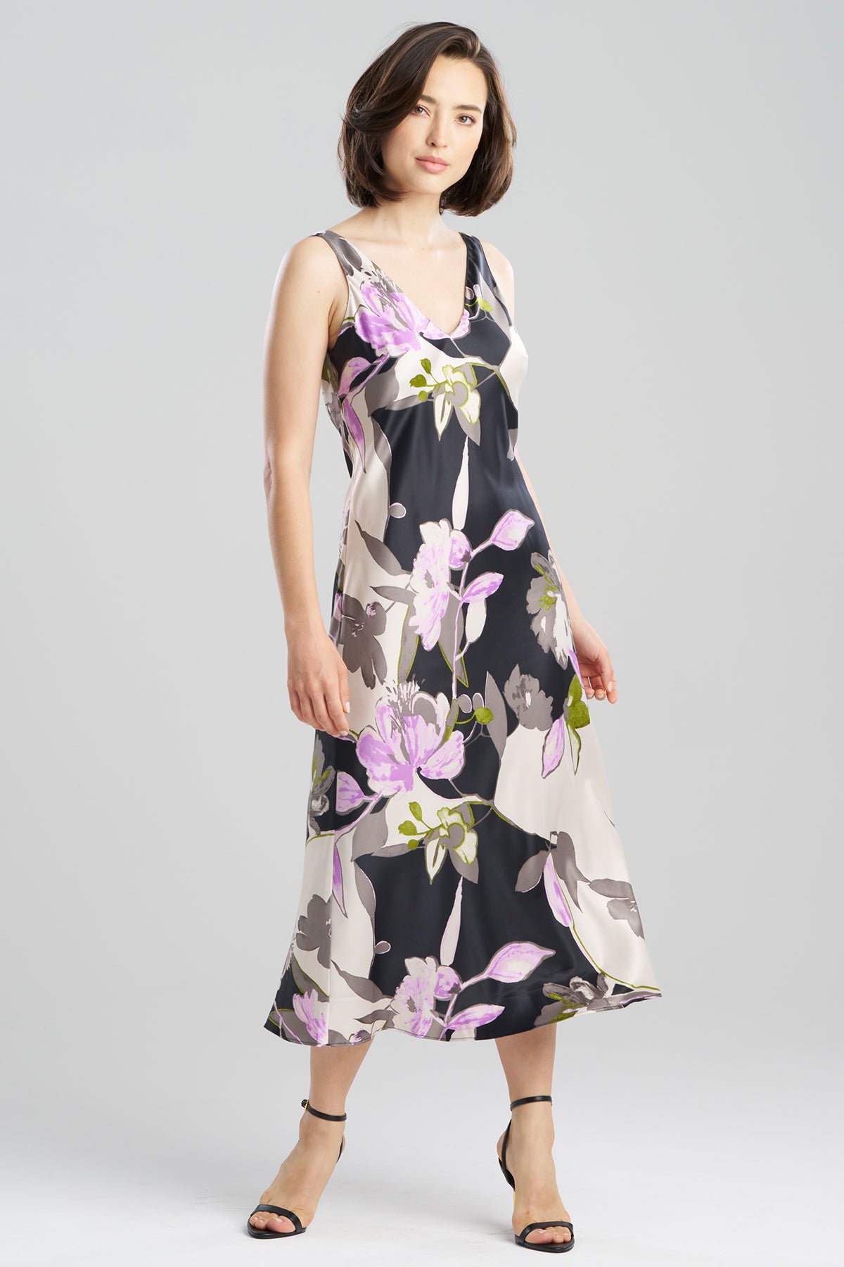 Tsubaki Satin Tank Slip Dress