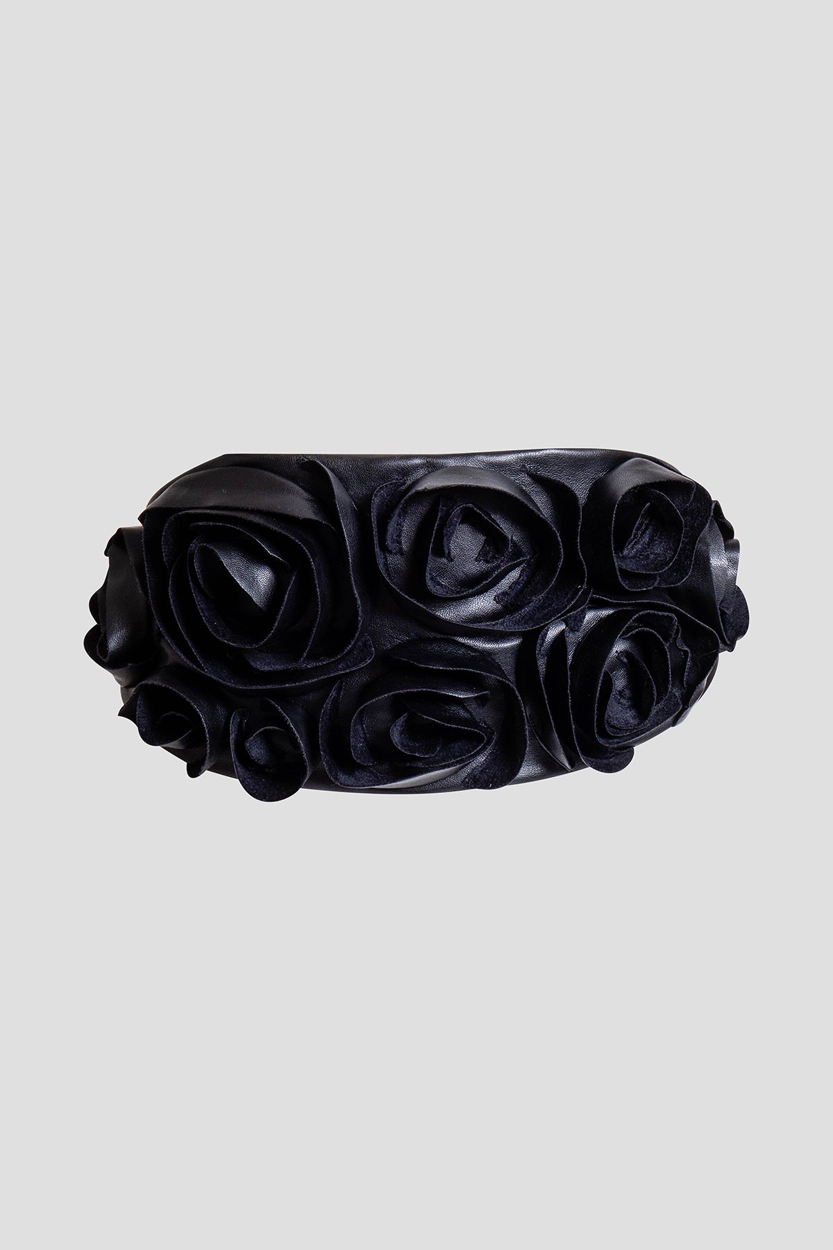Vegan Luxe Lambskin 3D Floral Embroidered Obi Belt