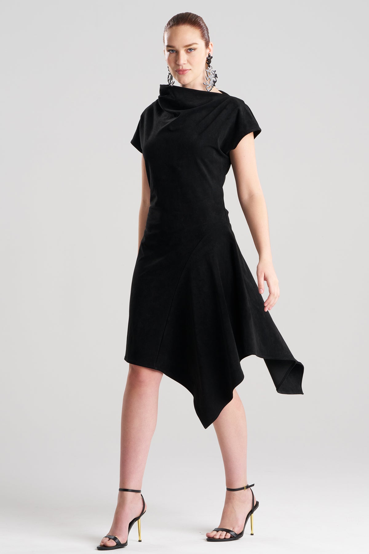 Vegan Luxe Suede Asymmetric Dress